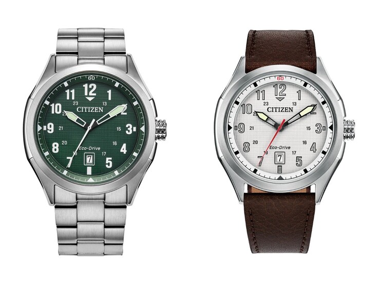 Les montres Citizen Terra Force AW1890-51X (à gauche) et AW1890-19B (à droite). (Source de l'image : Citizen, édité)
