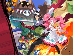 Illustration officielle de Disgaea Mayhem mettant en scène le mercenaire N.A.