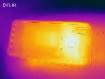 Samsung Galaxy A40 - Relevé thermique - Arrière.