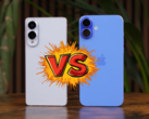 Le Galaxy S25 Edge et l'iPhone 16 Plus ont des dimensions similaires, à l'exception de l'épaisseur. (Source de l'image : Versus sur YouTube)