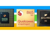 Le MediaTek Dimensity 1000+ fonctionne bien. (Source de l'image : MediaTek/Qualcomm/HiSilicon - édité)