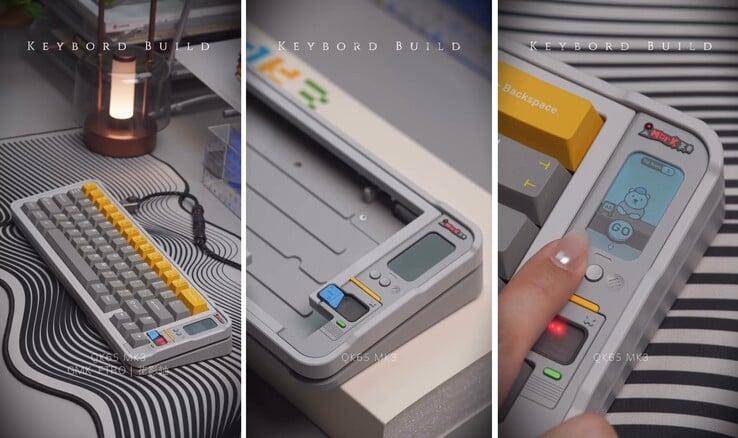 Le QK65 MK3 sera vendu en tant que kit de base et comprendra plusieurs jeux jouables. (Source de l'image : Qwertykeys, édité)