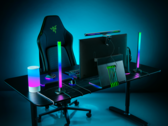 Les barres lumineuses sur pied Aether de Razer fonctionnent via un seul câble d'alimentation USB-C. (Source de l'image : Razer)