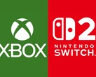 Les logos de la Xbox et de la Switch 2 empilés côte à côte (Source de l'image : Microsoft Xbox Gaming, Nintendo of America avec modifications)