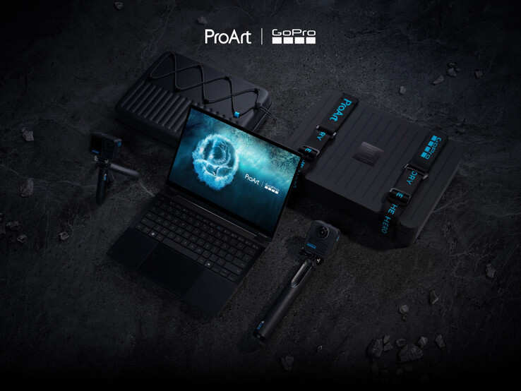 Cette année, le ProArt PX13 sera également disponible dans une finition spéciale GoPro (Source : Asus)