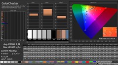 CalMAN : ColorChecker (calibré)