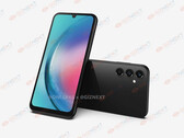 Un rendu du "Galaxy A25 5G". (Source : OnLeaks x Giznext)