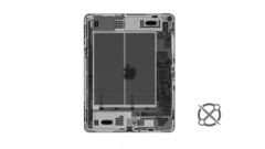 Une radiographie de l'iPad Air. (Source : Creative Electron via iFixit)