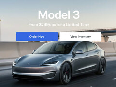 La location de la Model 3 commence maintenant à partir de 299 $/mois. (Source de l&#039;image : Tesla)