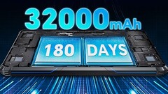 Le RT7 est doté d'une batterie de la taille d'un Titan. (Source : Oukitel)