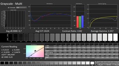 CalMAN : Niveaux de gris (calibrés)