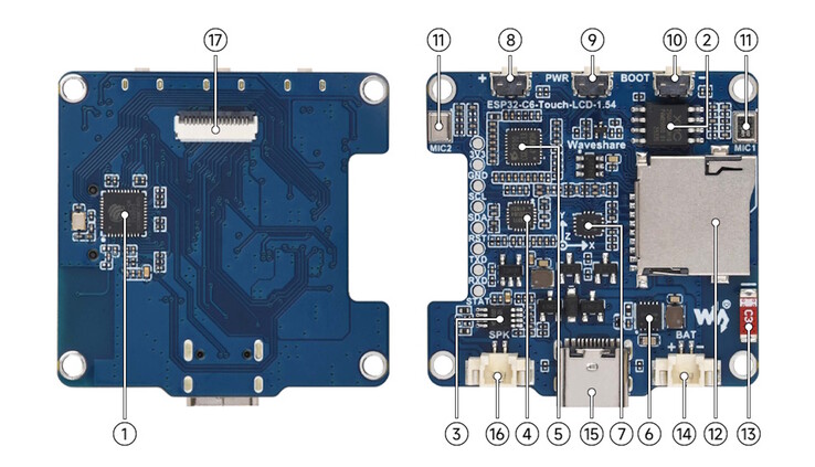 Il y a également un emplacement pour carte microSD