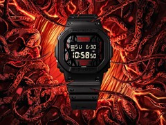 Les montres de collaboration Stranger Things de Casio (DW-5600STT-1 en photo) ont été répertoriées en Europe. (Source de l'image : Casio)
