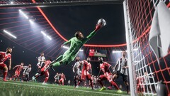 Une image promotionnelle d'EA Sports FC 26 montrant une capture d'écran du jeu avec du gameplay. (Source de l'image : EA)