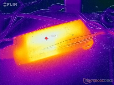 L'adaptateur CA atteint plus de 42 °C lorsque des charges exigeantes sont utilisées pendant de longues périodes