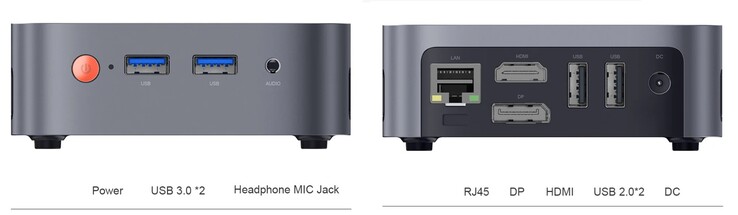 Les interfaces externes de la Ninkear Mbox 11 (Source : Ninkear)