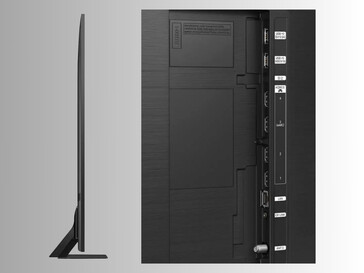 Samsung 85 pouces QN90C QLED TV vue latérale et arrière (Source d'image : Best Buy)