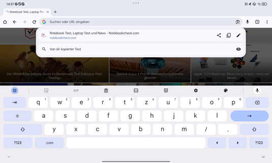 Clavier horizontal