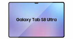 La Galaxy Tab S8 Ultra devrait arriver aux côtés de deux autres tablettes de la série Tab S8. (Image source : @UniverseIce - édité)