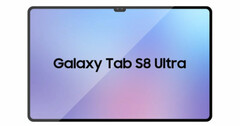 La Galaxy Tab S8 Ultra devrait arriver aux côtés de deux autres tablettes de la série Tab S8. (Image source : @UniverseIce - édité)