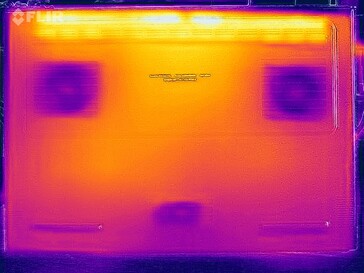 Carte thermique des contraintes (en bas)