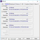 ThinkPad T480s - CPU-Z : caches.