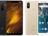 Le Poco F1 et le Mi A2 sont tous deux sortis en 2018. (Source de l'image : Xiaomi - édité)