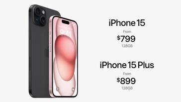 L'iPhone 15 et 15 Plus sont lancés au même prix que l'iPhone 14 et 14 Plus. (Source de l'image : Apple)