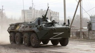 Tanque ruso con el símbolo "Z". (Fuente: Marca)