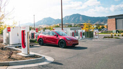 La Model Y est désormais disponible avec une recharge gratuite à vie (image : Tesla)
