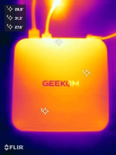 Geekom A9 Max stress test (face supérieure)