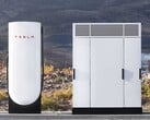 Un superchargeur Tesla V4 et une armoire (Source : Tesla)