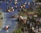 Une image montrant une bataille navale dans Cossacks 3.