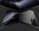 Un rendu du "Galaxy Z Fold6 ". (Source : OnLeaks x SmartPrix)