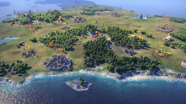 Une image représentant une carte dans Knights of Honor II : Sovereign.