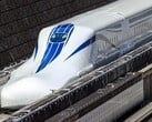 Le Chūō Shinkansen sur la voie d'essai. (Photo : Central Japan Railway Company)