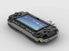 Illustration du concept de la Lego PSP 1000 avec disque UMD