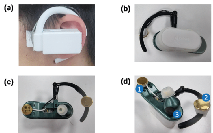Deux prototypes du dispositif portable Samsung Ear-EEG. (Source de l'image : Samsung)