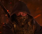 Une capture d'écran de la featurette de Mortal Kombat II montrant Scorpion (source : Warner Bros. YT)