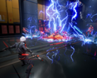 Dans Terminull Brigade, les joueurs incarnent des hommes de main cybernétiques chargés d'éliminer les factions d'IA malveillantes dans une ville au thème cyberpunk. Ci-contre, une capture d'écran du jeu. (Source de l'image : Steam)