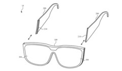 Apple Glass pourrait être livré avec des lentilles ajustables. (Image source : Apple/USPTO)