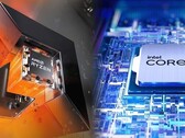 Les puces Ryzen 7000 Zen 4 d'AMD sont en concurrence avec les processeurs Raptor Lake de 13e génération d'Intel. (Image source : AMD/Intel - édité)