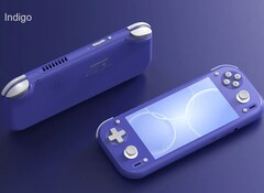 L'Anbernic RG 55G1 sera disponible à la vente en trois coloris, dont l'indigo.