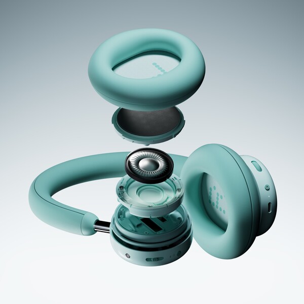 Le CMF Headphone Pro est doté d'une molette, d'un curseur et d'un bouton personnalisable. (Source de l'image : CMF by Nothing)