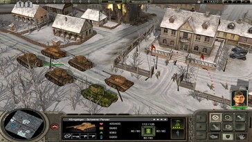 Sur la photo : une capture d'écran du jeu « Codename Panzers – Phase One ».