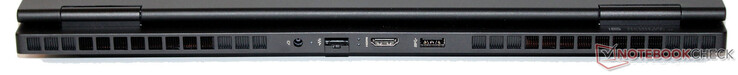 Arrière : Prise d'alimentation, Ethernet Gigabit, HDMI, USB 3.2 Gen 1 (USB-A)