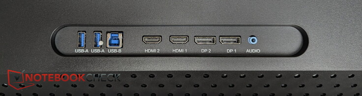 2 ports USB-A, 1 port USB-B, 2 ports HDMI, 2 ports DisplayPort