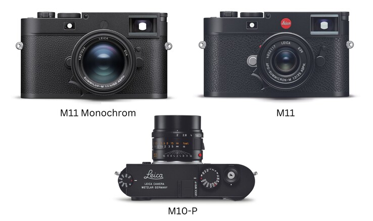 Les versions "P" et Monochrom ne portent pas le logo du point rouge de Leica, ce qui leur confère un aspect discret (Image Source : Leica - edited)