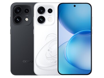 L'Oppo Reno 16 Pro en noir « Starlight » et blanc « Pop ».