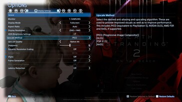 Paramètres d'affichage